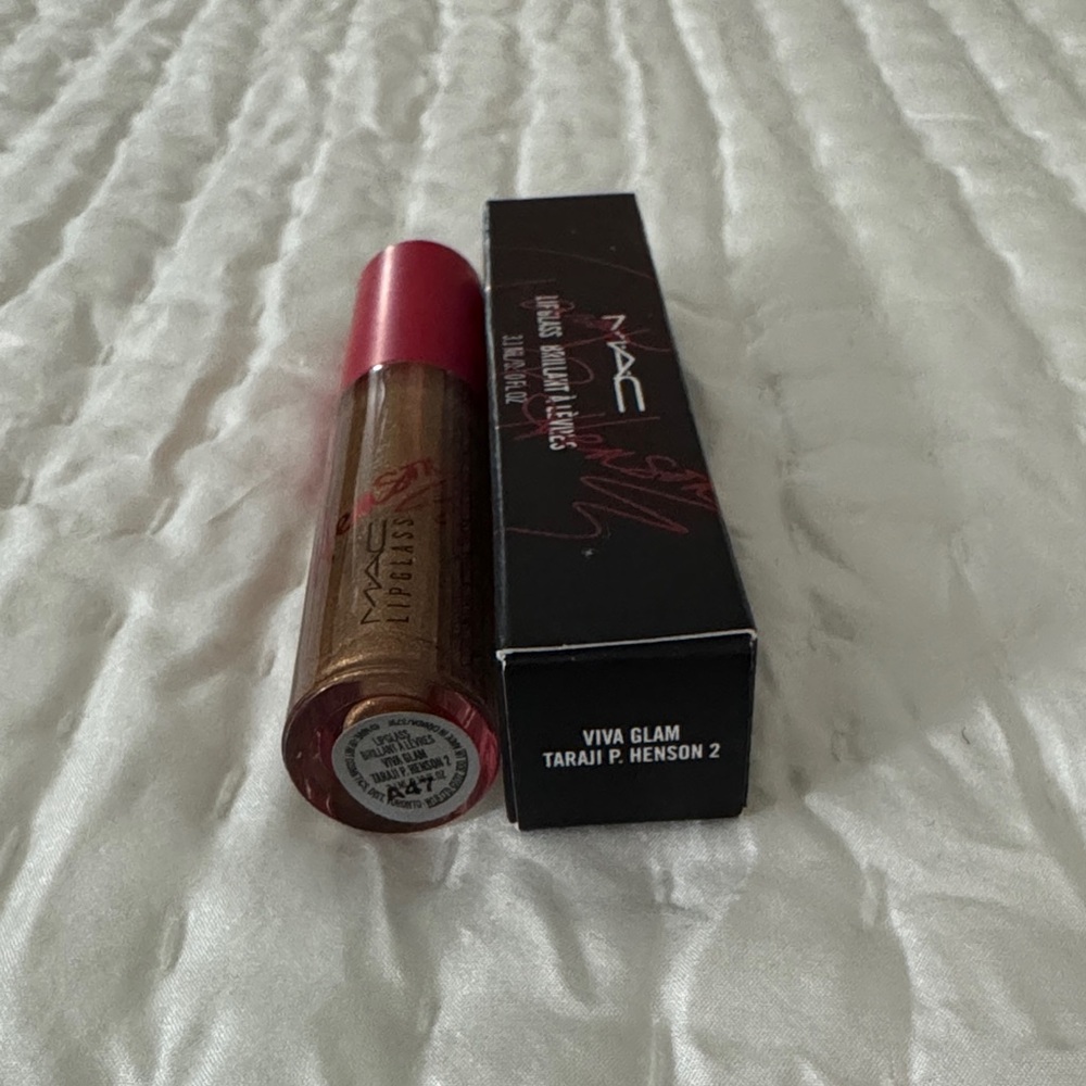 NIB MAC Lip Glass in Viva Glam Taraji P. Henson 2 (Gold / Bronze) - Picture 4 of 8